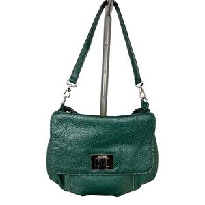 Barr & Barr NY Handbag Women's Green Leather Hobo Shoulder Bag Purse